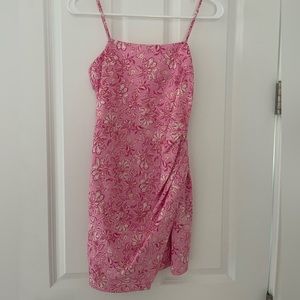 Zara pink floral dress XS